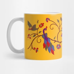 Peacock design Mug